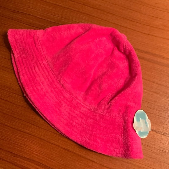 Hot Pink Terry Cloth Bucket Hat - Picture 2 of 3